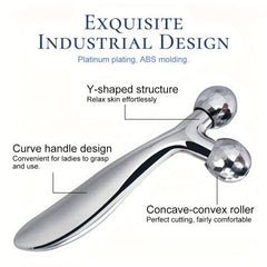 3D Y Face Massager Lift Tone & Smooth Skin 360 Degree Rotation Thin Body Massage