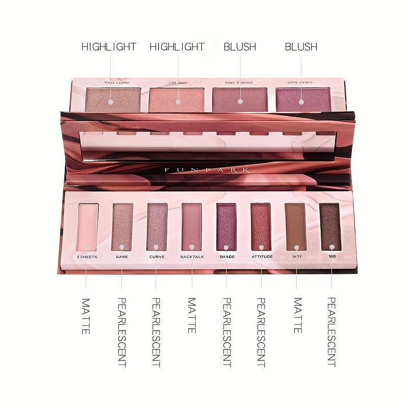 12 Colors Eyeshadow Palette Blush Highlight Makeup Palette