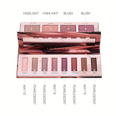 12 Colors Eyeshadow Palette Blush Highlight Makeup Palette