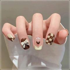 24 pcs Butterfly Nail Patch with Jelly Glue and Polishing Strip