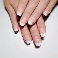 96pcs Mixed Nude/Pink French Tip Press On Nails Set w/ Adhesive Tabs & Nail File