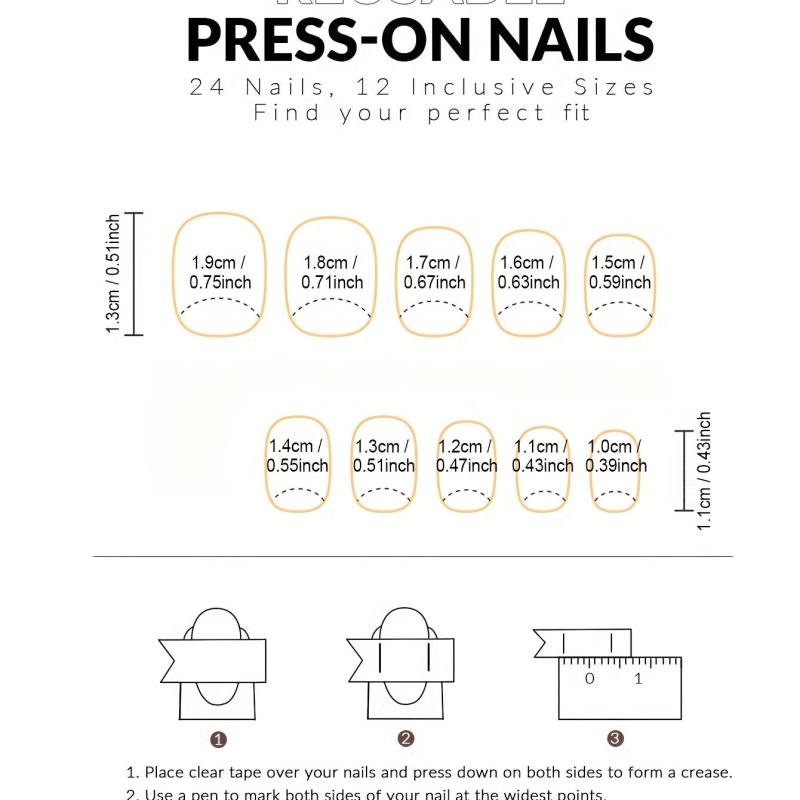 24pcs Glitter Cat Eye Press On Nails Short Full Cover Tips