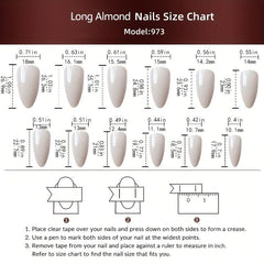 24pcs Halloween Pink Press On Nails with Ghost Flame Heart Almond False Nails