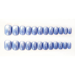 24 pcs Y2K Bling Press On Nails with Glue Stickers for Women