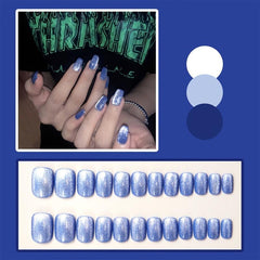 24 pcs Y2K Bling Press On Nails with Glue Stickers for Women
