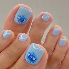 Evil Eye Press On Toenails False Toe Nails