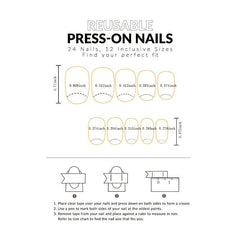 Y2K Ballerina False Nails Set Pink Glitter Art Tips
