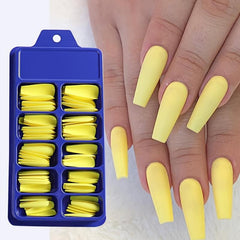 100 pcs Ballerina Press On Nails Long Red Nude Acrylic Tips
