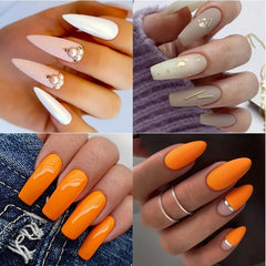 100pcs Clear Soft Gel Nail Tips Pre-shaped False Nails for Manicure DIY