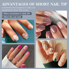 300pcs Soft Gel Nail Tips Matte Acrylic False Nail Tips