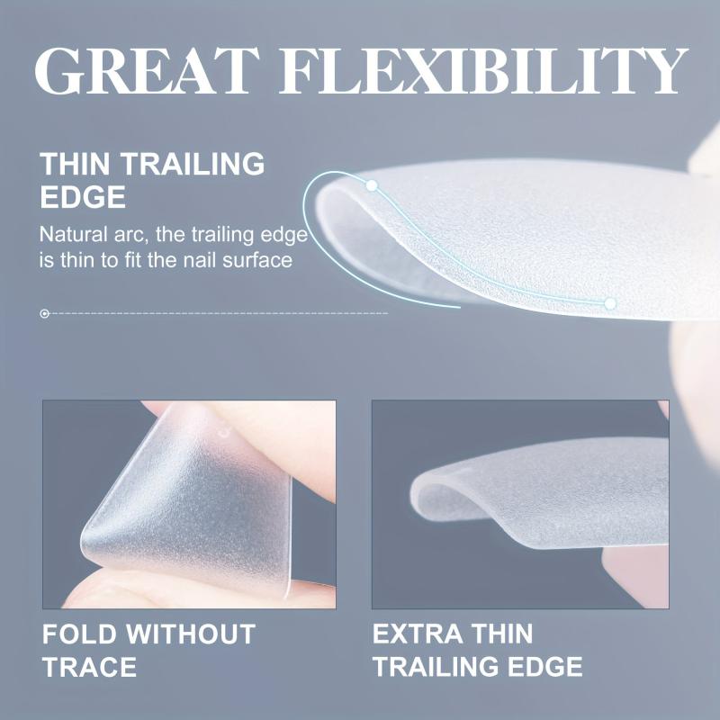 300pcs Soft Gel Nail Tips Matte Acrylic False Nail Tips