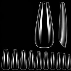 500pcs Soft Gel Nail Tips Pre-shaped False Nail Tips For Nail Extension