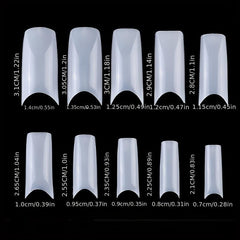 500pcs Soft Gel Nail Tips Pre-shaped False Nail Tips For Nail Extension