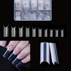 500pcs Soft Gel Nail Tips Pre-shaped False Nail Tips For Nail Extension