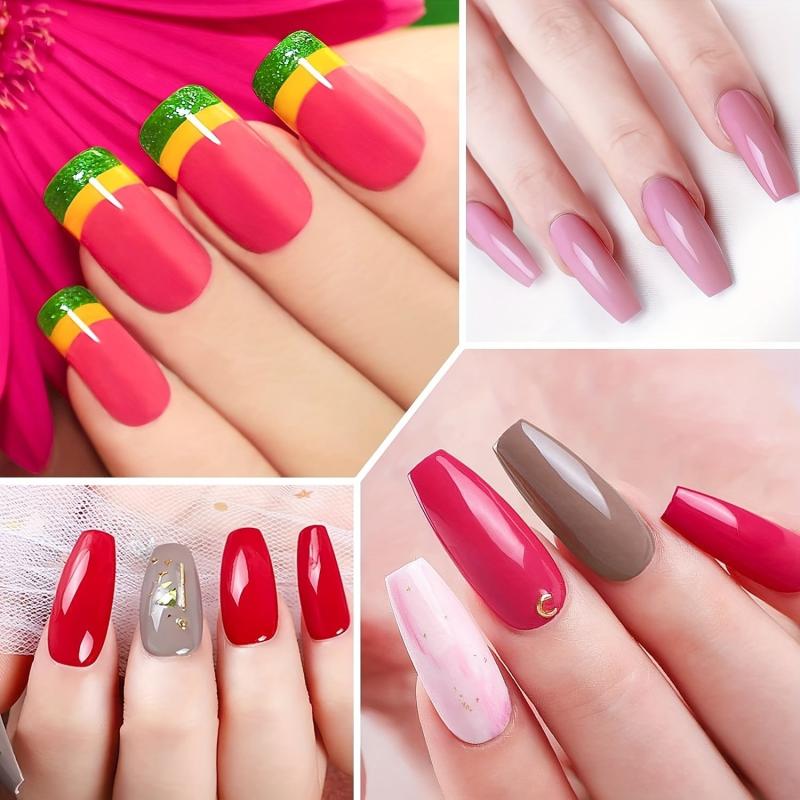 500PCS French Style Acrylic Artificial Nail Tips 10 Sizes for Manicure