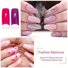 500PCS French Style Acrylic Artificial Nail Tips 10 Sizes for Manicure