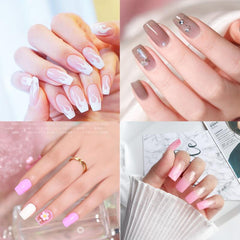 500pcs Clear Acrylic Nail Tips Long Square False Nails