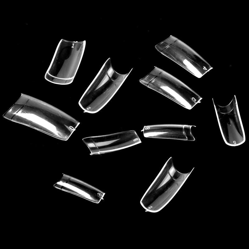 500pcs Clear Acrylic Nail Tips Long Square False Nails