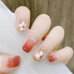3D Flower Nail Strips Self Adhesive Nail Art Decal