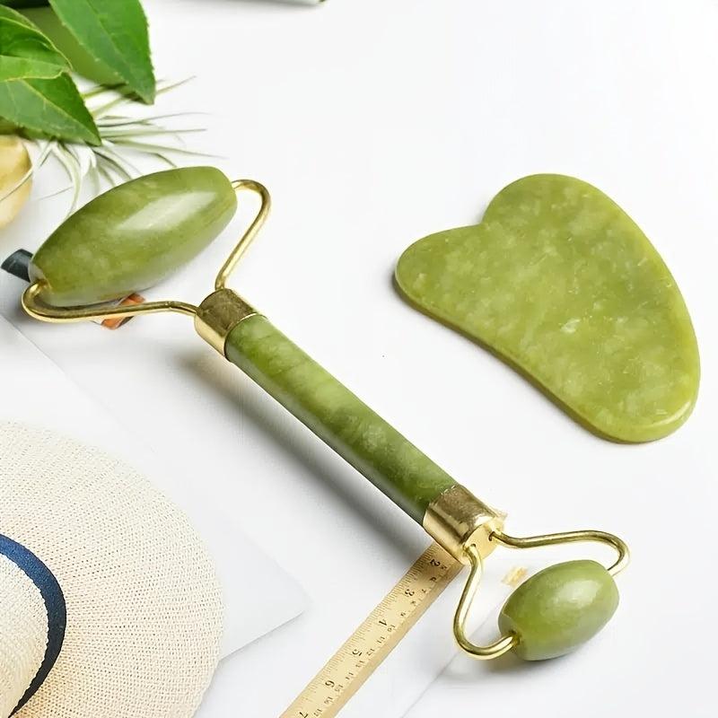 Jade Roller and Gua Sha Set for Skin Care