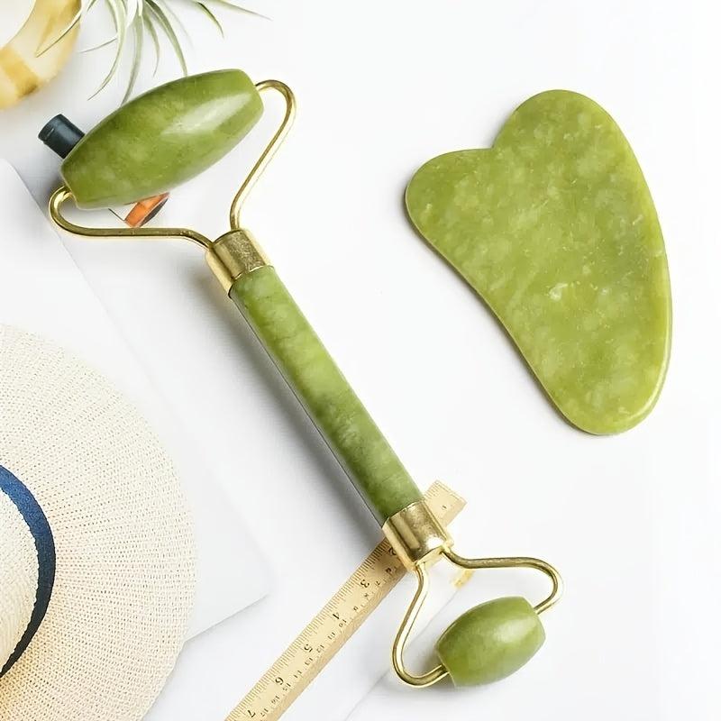 Jade Roller and Gua Sha Set for Skin Care