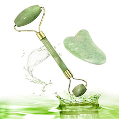 Jade Roller and Gua Sha Set for Skin Care
