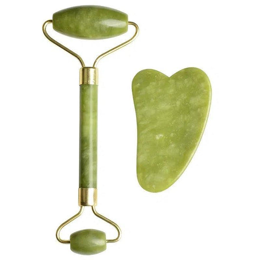 Jade Roller and Gua Sha Set for Skin Care