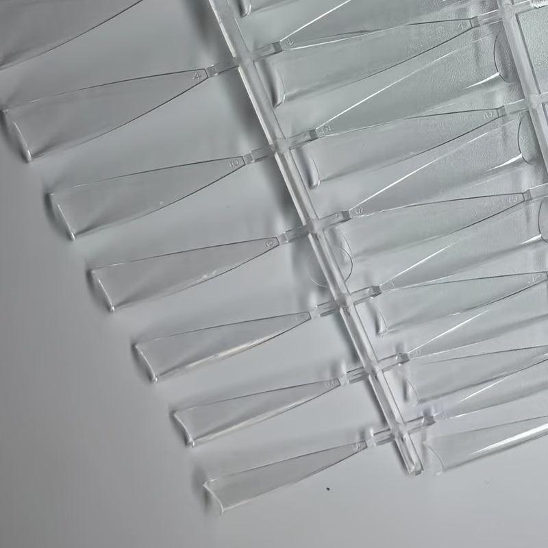 500pcs Soft Gel Nail Tips Clear Acrylic Nail Tips Long Stiletto False Nail Tips