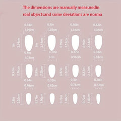 24pcs Glossy Clouds Stiletto Press On Nails French Y2K Style + File