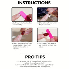 24pcs French Tip Press On Nails Medium Square False Nails for Daily Wear