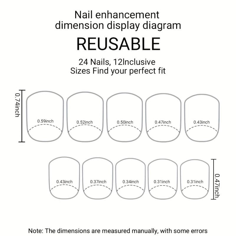 Y2K French Tip Press On Nails with Purple Tip and Rhinestones