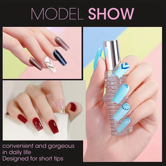 600Pcs Square Nail Tips Full Cover 12 Sizes Acrylic False Press On Manicure