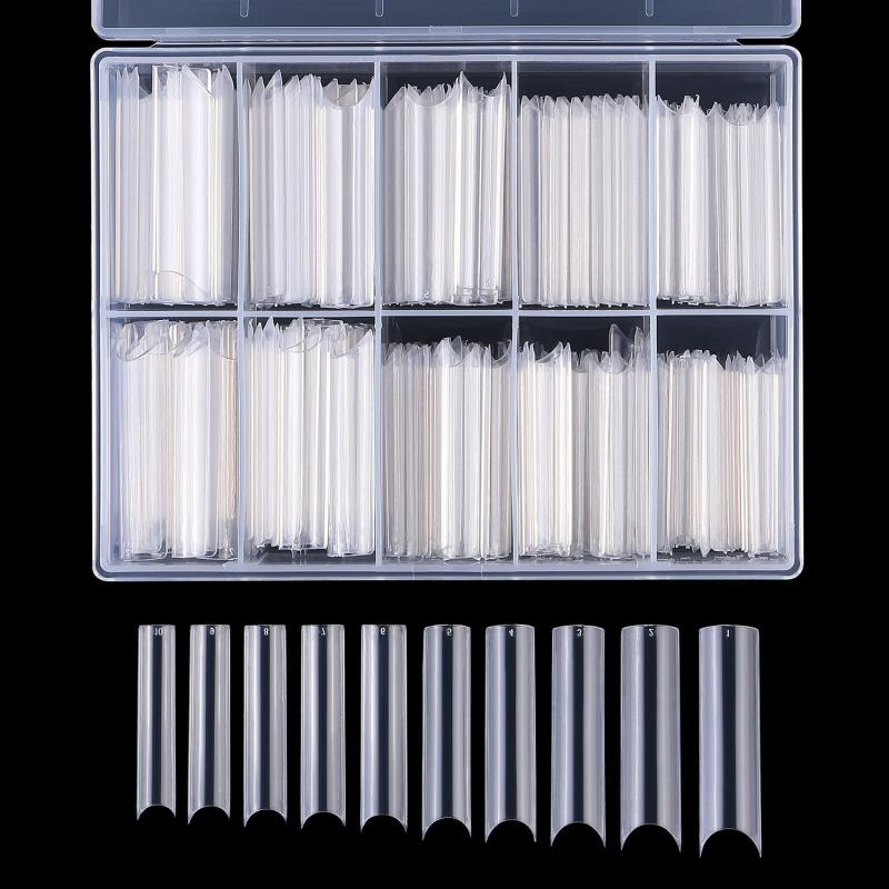 Pre-shaped Soft Gel Nail Tips for Nail Extension
