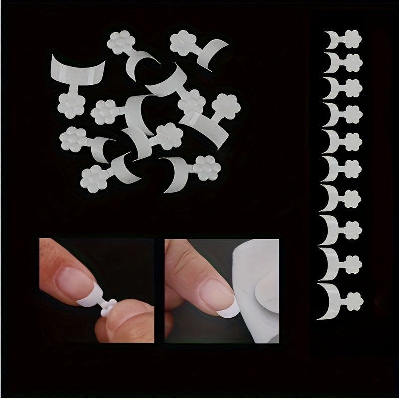 100pcs French Acrylic False Nail Tips DIY Nail Salons Self Nail Art