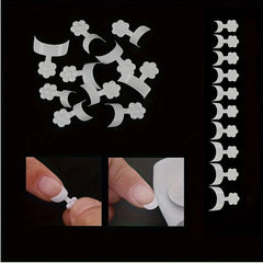 100pcs French Acrylic False Nail Tips DIY Nail Salons Self Nail Art