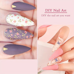 500pcs Stiletto Shaped Clear Gel Nail Tips With Box
