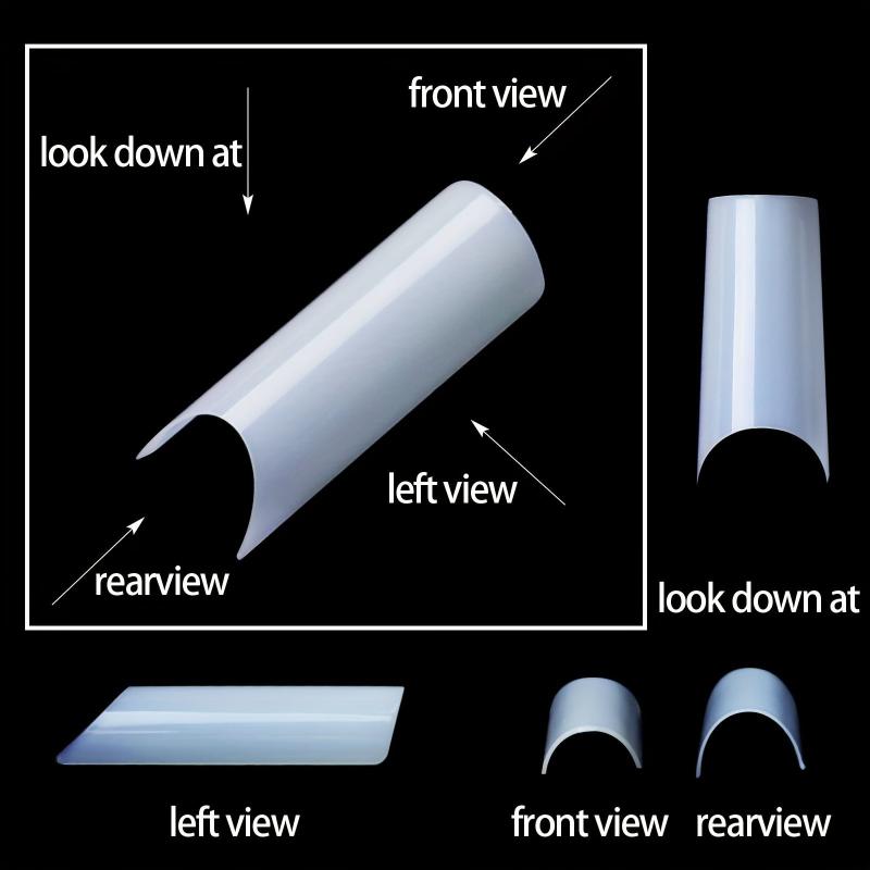 500pcs Soft Gel Nail Tips Long Ballerina Shape False Nail Tips for Manicure DIY