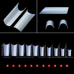 500pcs Soft Gel Nail Tips Long Ballerina Shape False Nail Tips for Manicure DIY