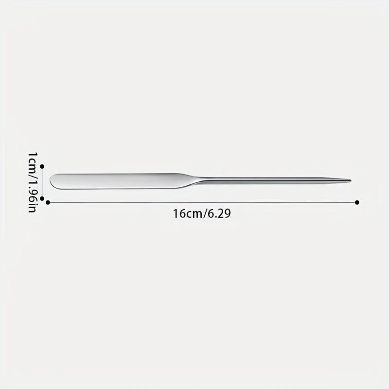 Stainless Steel Makeup Foundation Spatula Nail Art Mixing Tool
