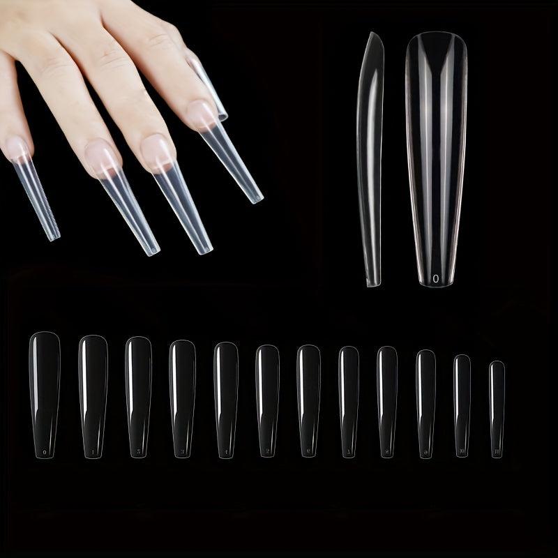 240 pcs XL Stiletto Nail Tips Acrylic False Nails with Box
