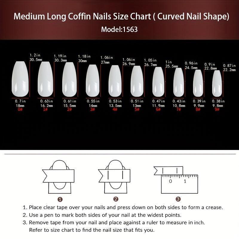 24 pcs Nude Pink Heart Press On Nails with Rhinestones Medium Length