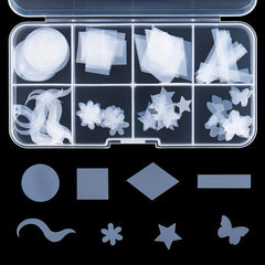 96pcs Dual Forms Nail Stickers for Builder Gel French Nails Form Mold