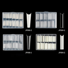 Clear Acrylic Nail Tips Long Coffin Shape False Nail Tips for Nail Extension