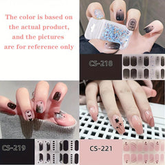 3 Sheets Nail Polish Stickers Self Adhesive Nail Strips Art Decals