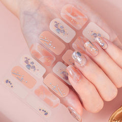 Glitter Laser Nail Polish Strips - Self Adhesive Nail Art Decal