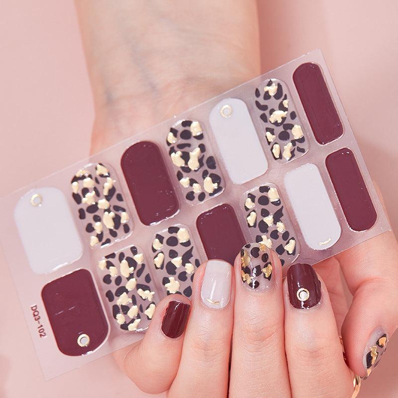 Glitter Laser Nail Polish Strips - Self Adhesive Nail Art Decal