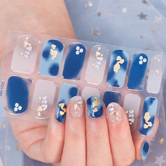 Glitter Laser Nail Polish Strips - Self Adhesive Nail Art Decal