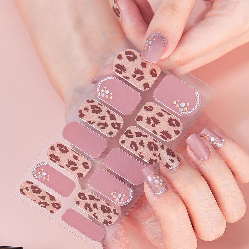 Glitter Laser Nail Polish Strips - Self Adhesive Nail Art Decal