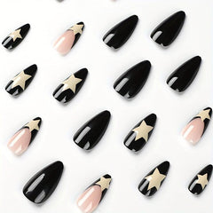 Y2K Press On Nails Almond French Tip 24Pc