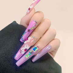 5D Embossed Flower Leaves Nail Art Stickers Self Adhesive Nail Decals